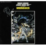 James Bond Moonraker Album picture sleeve signed by Richard Kiel. Vinyl record included. Good