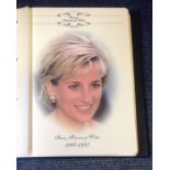 Diana Princess of Wales memorial collection. Contains numerous FDC's and stamps. Good Condition. All