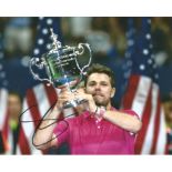 Stan Wawrinka Signed Tennis 8x10 Photo. Good Condition. All signed pieces come with a Certificate of