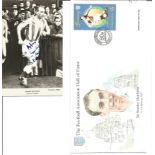 Stanley Matthews signed 6x4 b/w photo. Comes with UNSIGNED FDC. Good Condition. All signed pieces