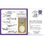 Flight crew members Sqn Ldr K D Farnfield and Wg Cdr M S Holmes signed The Award of the