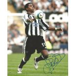 Patrick Kluivert Signed Newcastle United 8x10 Photo. Good Condition. All signed pieces come with a