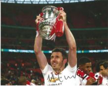 Michael Carrick Signed Manchester United Fa Cup 8x10 Photo. Good Condition. All signed pieces come