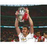 Michael Carrick Signed Manchester United Fa Cup 8x10 Photo. Good Condition. All signed pieces come