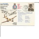 Great War fighter pilot Lt Luxmoore signed 46 sqn RAF cover. Good Condition. All signed pieces