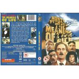 John Cleese and Michael Palin signed DVD insert for Monty Pythons meaning of life. DVD included.