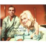 Shirley Eaton 007 Goldfinger hand signed 10x8 photo. This beautiful hand signed photo depicts