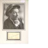 Hoagy Carmichael Music genuine authentic signed autograph display. A 10" x 8" photo double 3D