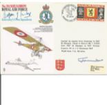 Great War fighter ace Lord Balfour of Inchrye signed 201 sqn RAF cover. Good Condition. All signed