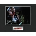 Nicholas Vince Hellraiser hand signed 14x11 Display. On offer is a beautiful hand signed mounted