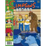 Matt Groening signed Simpsons comic no 122. Signed on front cover. Good Condition. All signed pieces