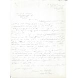 Tirpitz raider F/O Costner detailed hand written letter regarding the raid and his career to WW2