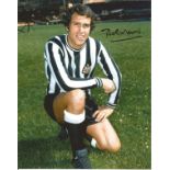 Bobby Moncur signed 10x8 colour photo pictured in Newcastle United kit. Good Condition. All signed