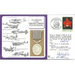 Rod Learoyd VC and flight crew members Sqn Ldr K D Farnfield and Wg Cdr M S Holmes signed The