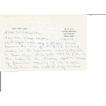 Battle of Britain pilot Percy Green 421 Sqn hand written letter regarding 421 flt and bombing German