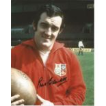 Phil Bennett signed 10x8 colour photo pictured on duty for the British Lions. Good Condition. All