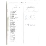 Colditz Castle multiple signed 1990 reunion programme signed by 2 former inmates Pat Reid and