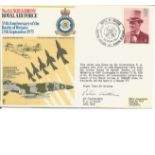 Air Cdre Peter A Latham signed No 111 Sqn cover commemorating 35th Anniversary of the Battle of