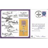 Rod Learoyd VC and Pilot Flt Lt Martin Withers signed The Award of the Distinguished Flying Cross