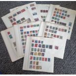 European stamp collection 21 album pages dating pre 1950 countries include Austria, Belgium, France,