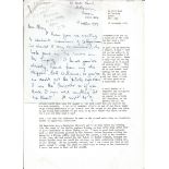 Tirpitz raider F/O Harvey detailed hand written letter regarding the raid and his career to WW2 book