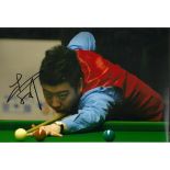 Li Hang Snooker signed 12x8 colour photo. Good Condition. All signed pieces come with a