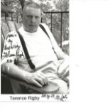 Terence Rigby signed 6x4 b/w photo. Good Condition. All signed pieces come with a Certificate of