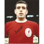 Ian Callaghan signed 10x8 colour photo pictured in Liverpool kit. Good Condition. All signed