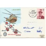 Army Air Day Middle Wallop, The Blue Imps cover signed by Major General R L C Dixon, Lt W T