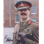 Black Adder Stephen Fry. 10x8 signed photo from 'Black Adder'. Good Condition. All signed pieces