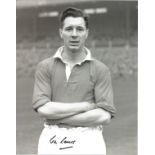 Jim Lewis 10x8 signed b/w photo pictured in football kit. Good Condition. All signed pieces come