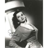 Jane Russell signed 10x8 black and white photo. Good Condition. All signed pieces come with a