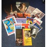 Theatre signed collection. 16 items mainly flyers. Some of names included are Anita Dobson,