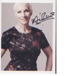 Annie Lennox. 7x5 signed photo. Good Condition. All signed pieces come with a Certificate of