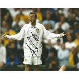 Lee Bowyer Signed Leeds United 8x10 Photo. Good Condition. All signed pieces come with a Certificate