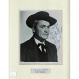 Charles Buddy Rogers signed b/w photo. Mounted and framed to approx 16x12. Dedicated. Good