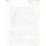 Tirpitz raider Sqn Ldr Bill Williams DFC detailed typed signed letter regarding the raid and his