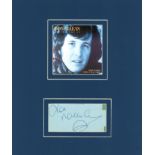 Don Mclean signature piece mounted below photo. Approx overall size 12x10. American singer