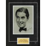 Tyrone Power signed b/w photo. May 5, 1914 November 15, 1958) was an American film, stage and