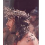 Jesus of Nazareth Robert Powell. 10x8 signed photo in character. Good Condition. All signed pieces
