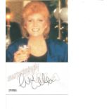 Cilla Black signed 6x4 colour photo. Good Condition. All signed pieces come with a Certificate of
