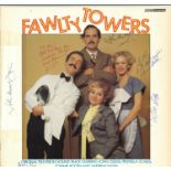 Fawlty Towers original soundtrack album signed on the cover by John Cleese, Andrew Sachs, Prunella