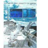 Space Shuttle Escaping the Gravity of Earth $3. 20 x 2 Silver US Stamp sheet 2000 US Mint Sheet