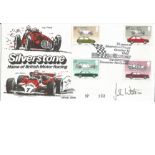 John Watson signed 1982 Silverstone Motor Racing FDC. Good Condition. All signed pieces come with
