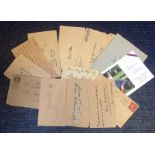 1920 Historical autograph collection. 13 items including John William Burgess handwritten note on