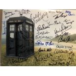 Doctor Who Multi Signed 14x11 Inch Photo Signed By Thirty Actors And Actresses Who Have Starred In