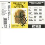 Tammy Wynette signed cassette sleeve. Cassette included. Good Condition. All signed pieces come with