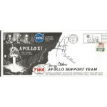 Apollo XI 1969 TWA Support FDC signed Neil Armstrong, Buzz Aldrin & Michael Collins. Good Condition.