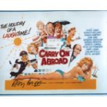 Carry On Abroad 8x10 Photo From The Comedy Movie Carry On Abroad Signed By Actor Ray Brooks. Good