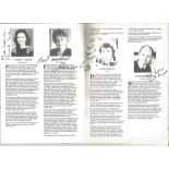 Pamela Salem, Frances Cuka, David Moran, Gareth Forwood and more signed theatre programme. Good
